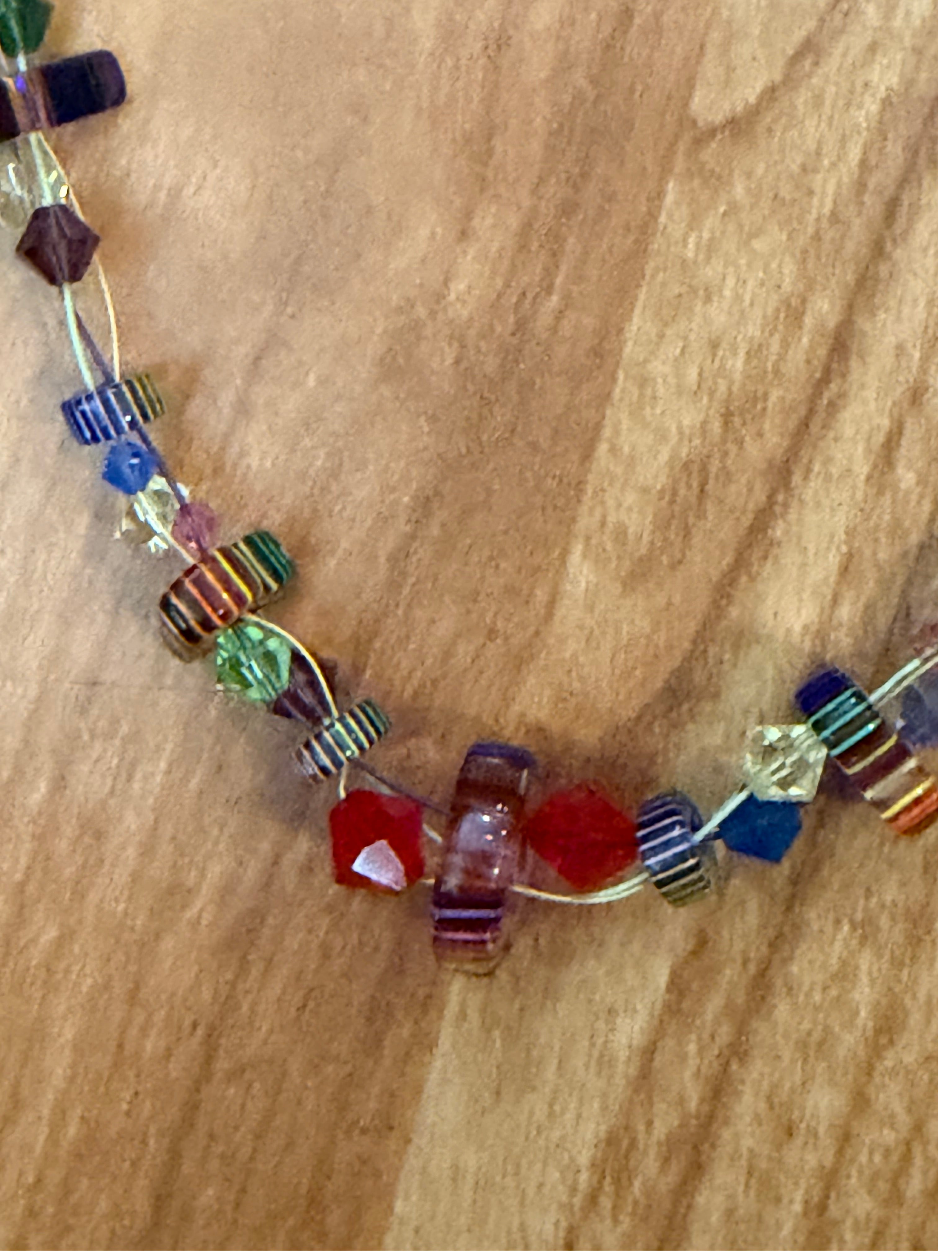 David Christensen furnace glass necklace
